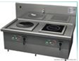 Commercial Induction Range Cooktop with Wok Station