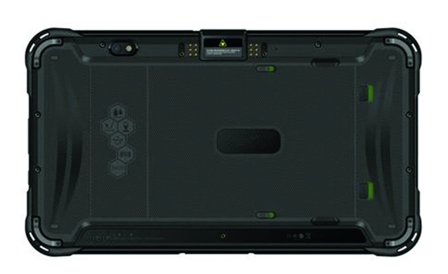 Close up of the rugged tablet interface