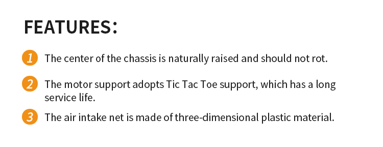 Engineering details showing chassis and motor support