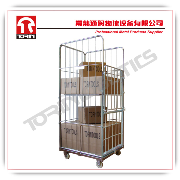 Steel Wire Mesh Roll Container for Cargo Storage