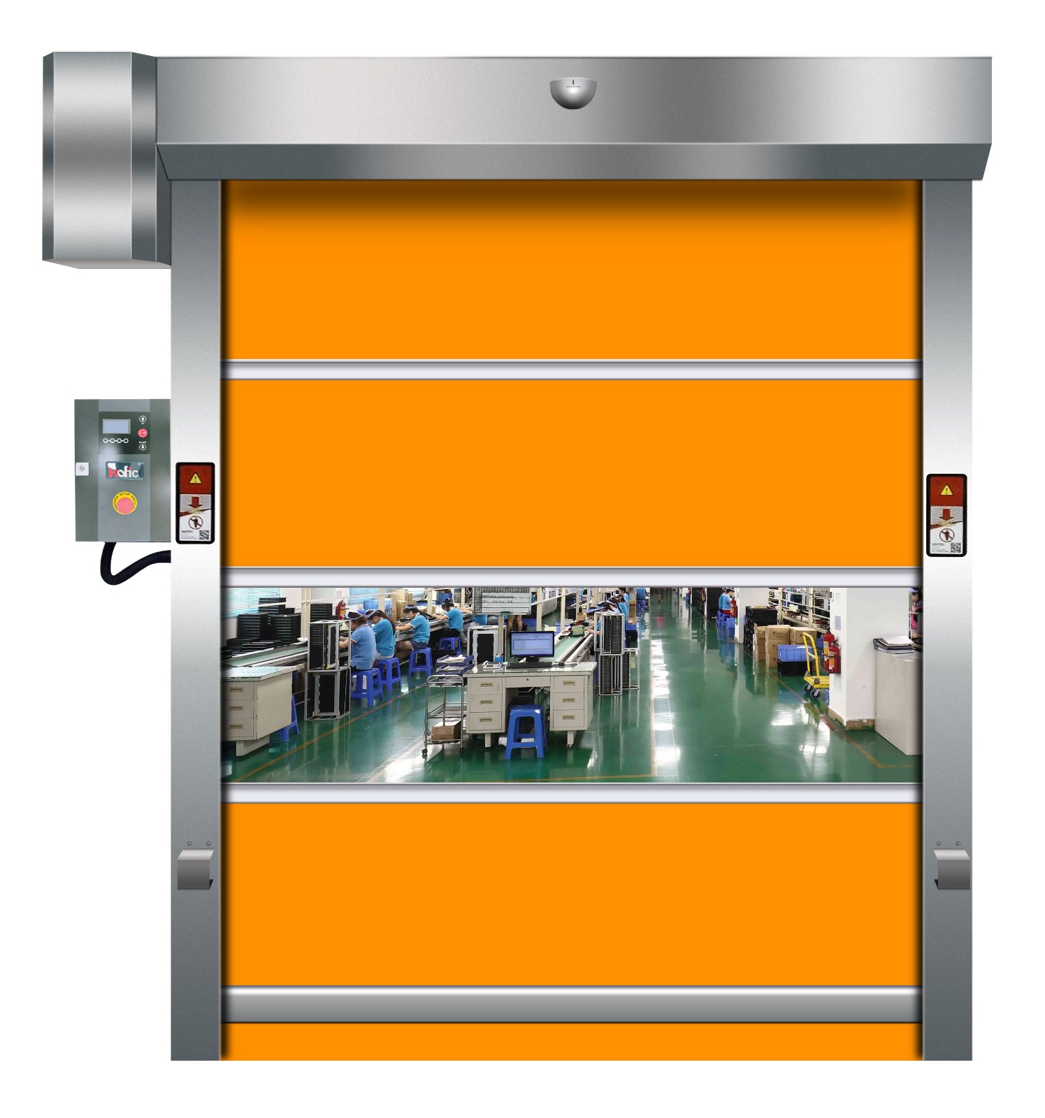 Industrial PVC Fabric rapid roller shutter door - Image 2