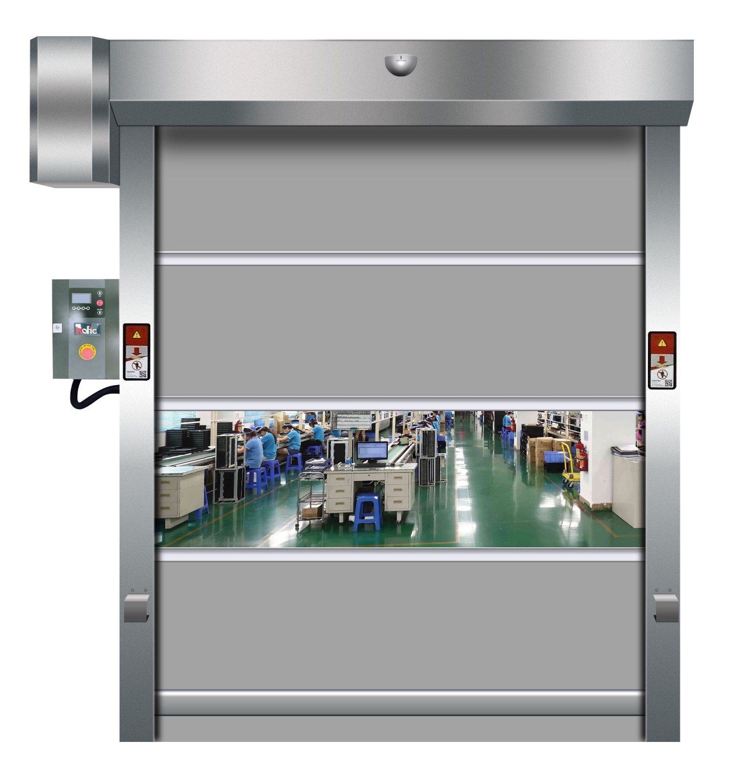 High-Speed PVC Fabric Roller Shutter Door