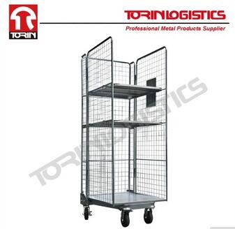 Three-Tier Industrial Roll Cart Trolley