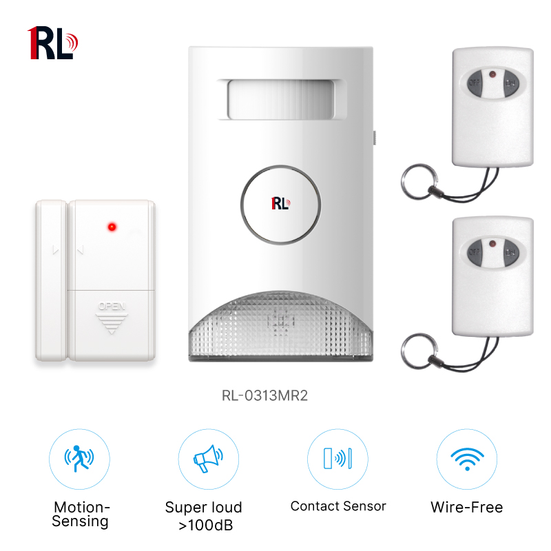 Wireless Motion Sensor Alarm with Remote Control