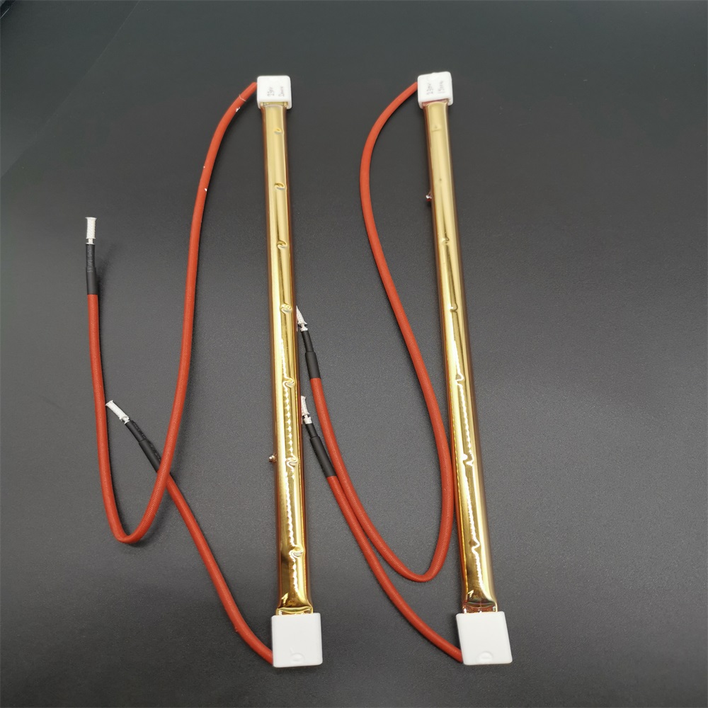 Gold Coated Quartz Infrared Heat Lamp Tube