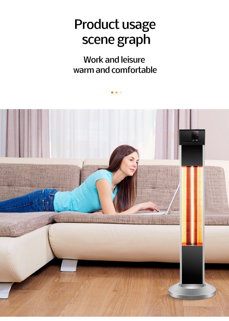 Heater in a cozy living room environment