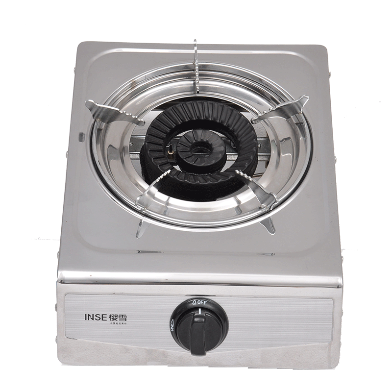 INSE 1 Burner Stainless Steel Gas Stove JZY/T.1-E06 - Image 2
