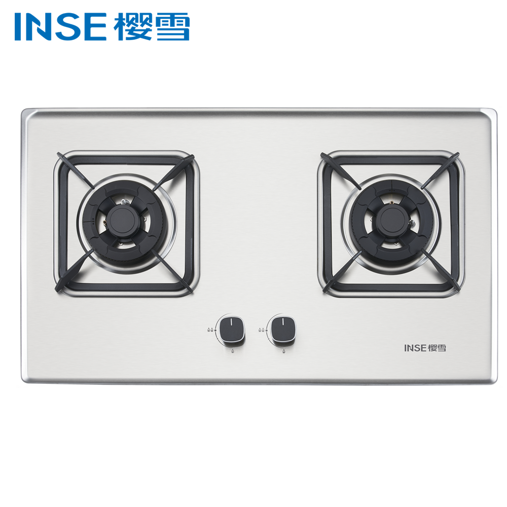 Built-In Stainless Steel Gas Cooktop with Dual Burners