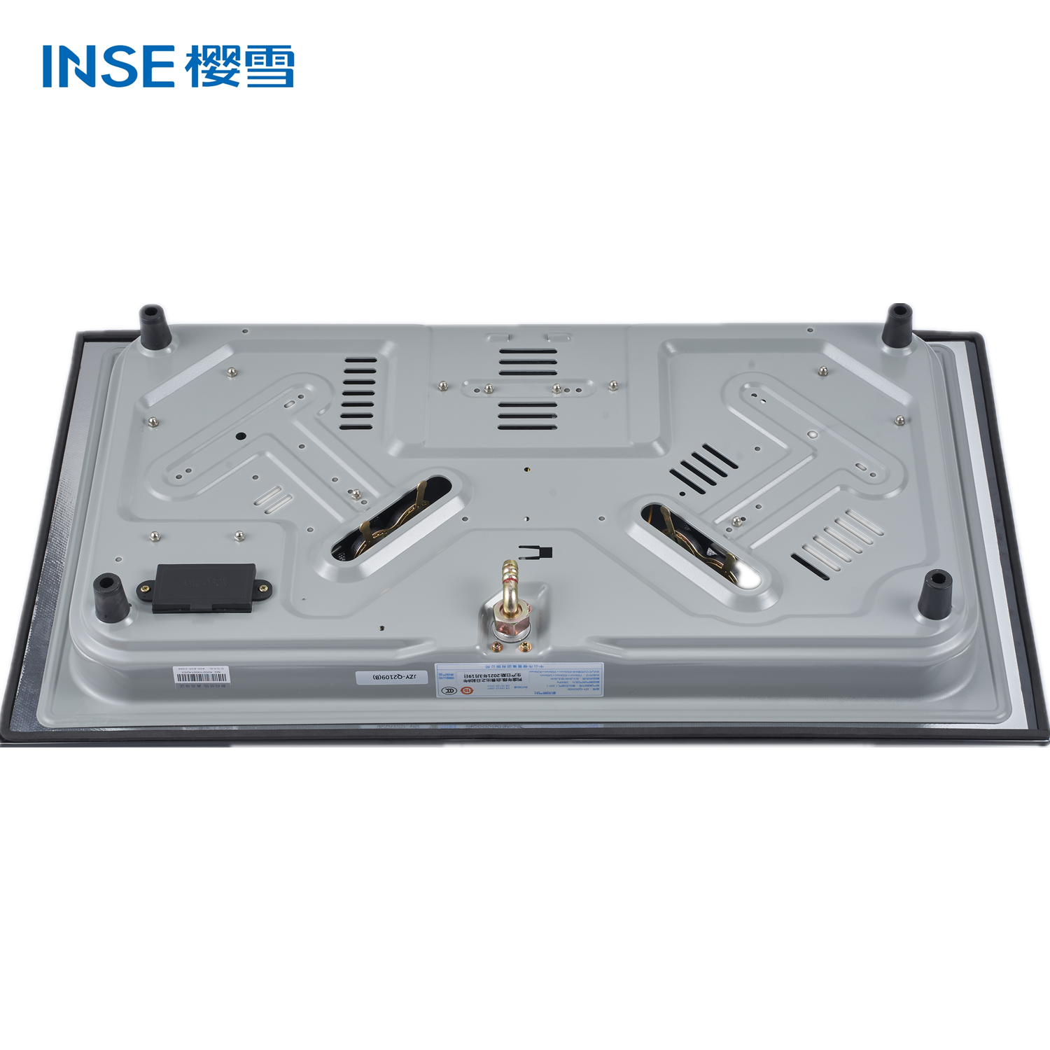Double Burner Gas Cooktop with Tempered Glass Panel