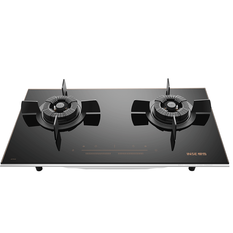 INSE NG Glass Cooktop 2 Burner AI Gas Stove JZT-Q1701(B)-AI - Image 2