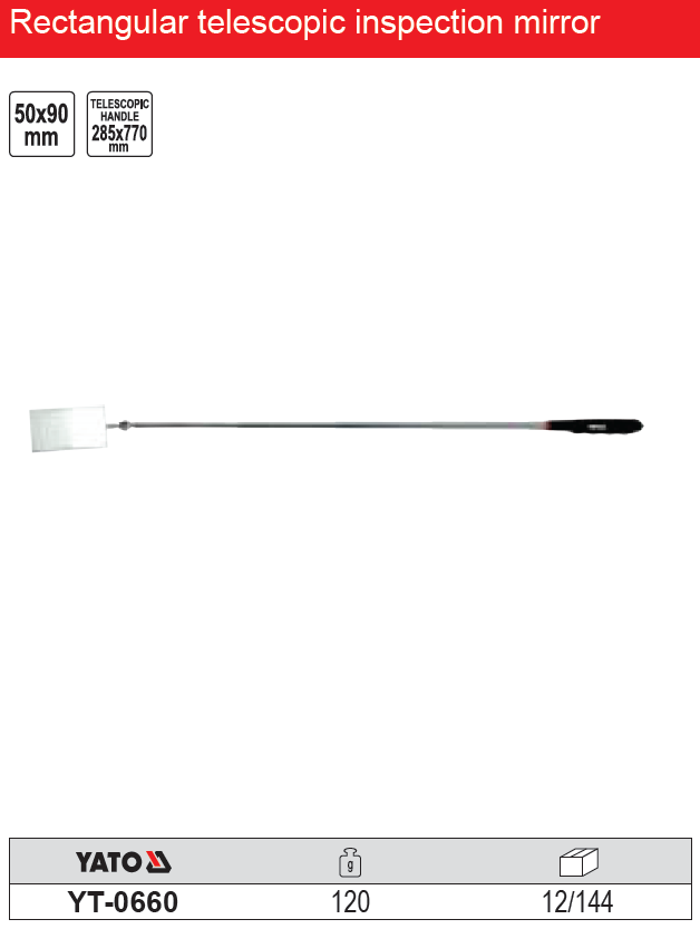 Telescopic Inspection Mirror