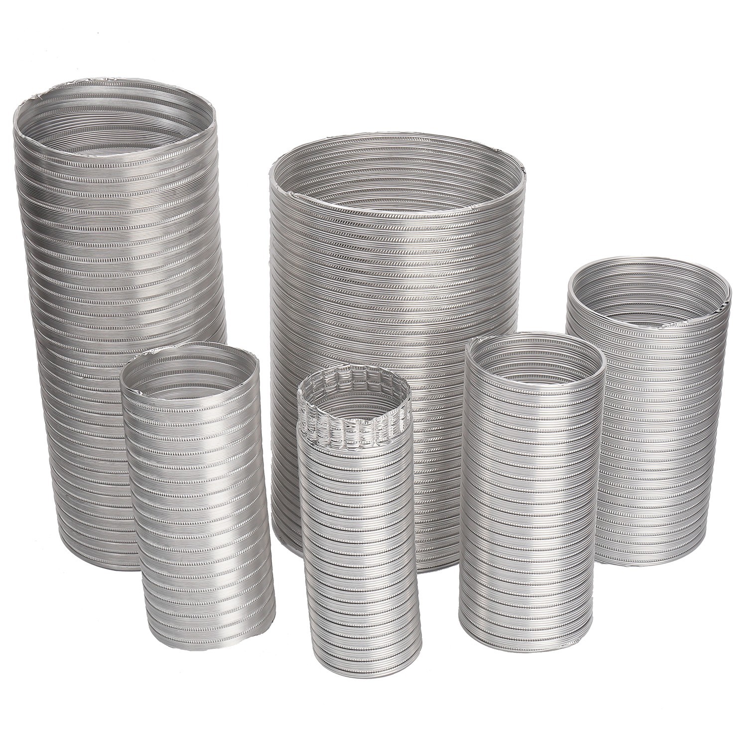 Insulated flexible duct,Non-insulated flexible duct,Semi-rigid aluminum duct - Image 2