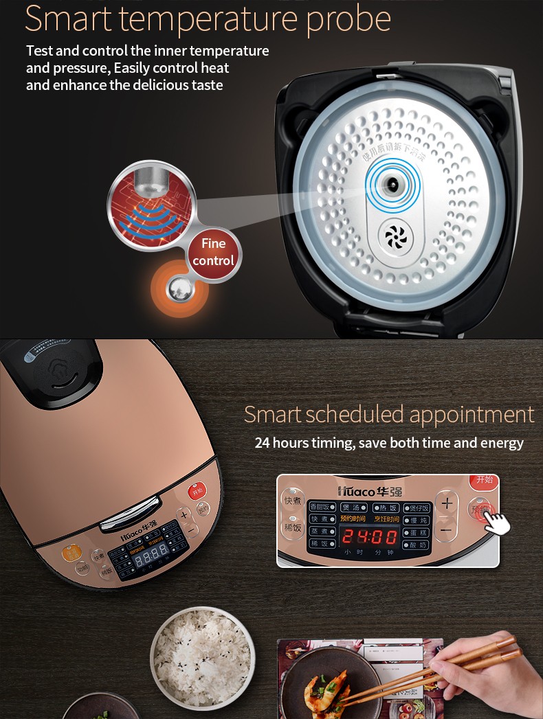Intelligent Electric Rice Cooker with Digital Display