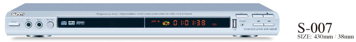 DVD/CD Player with USB and Microphone Inputs