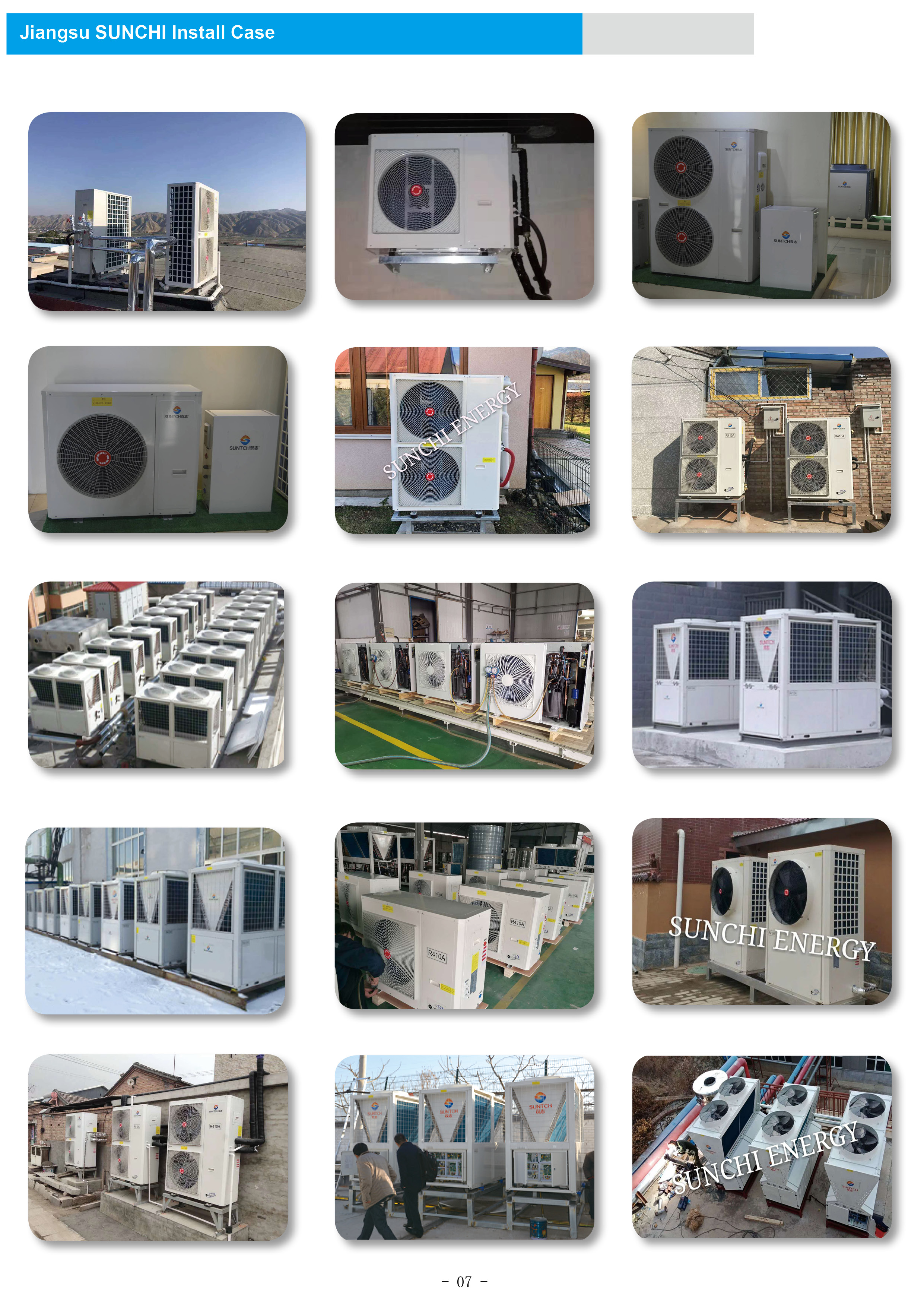 Installation case study of the DC Inverter Heat Pump