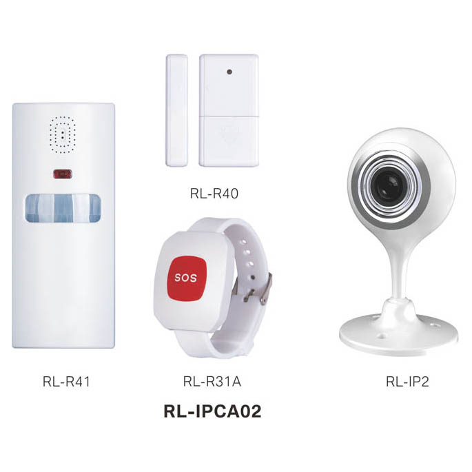 Surveillance System with IP Camera, PIR Sensor, and Door/Window Contact