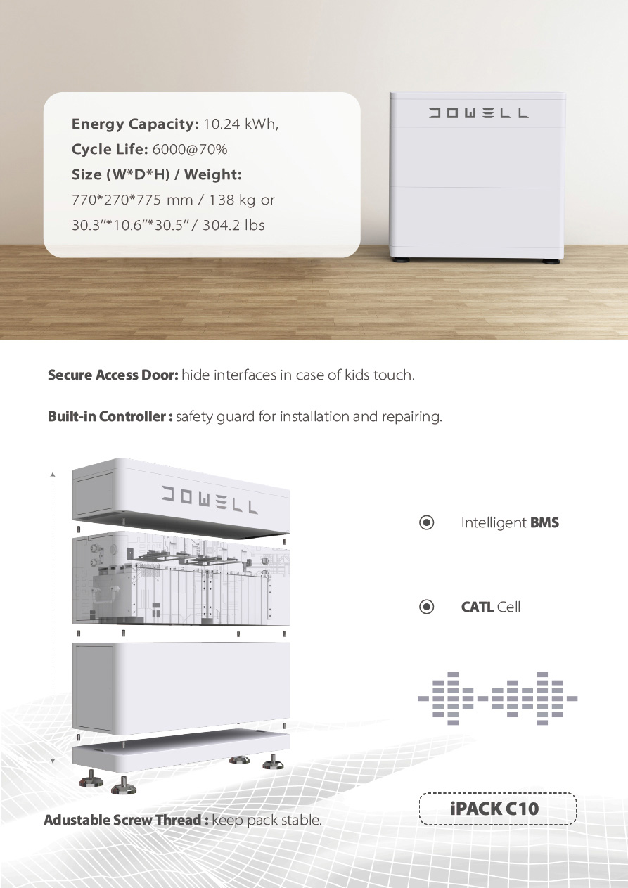 iPack C10 residential battery unit features