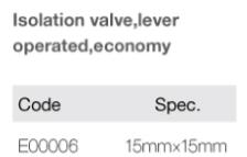 Lever Operated Isolation Valve