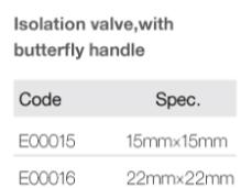 HVAC Isolation Valve with Butterfly Handle