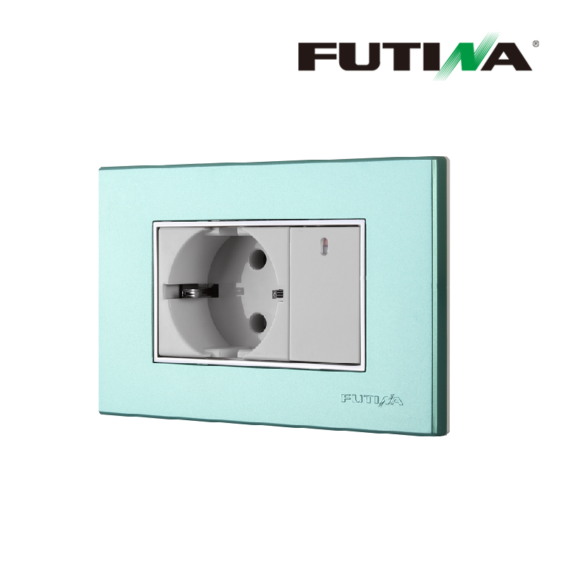 Italian standard 1G 2 ways switch 16A home electrical flat button wall switch - Image 3