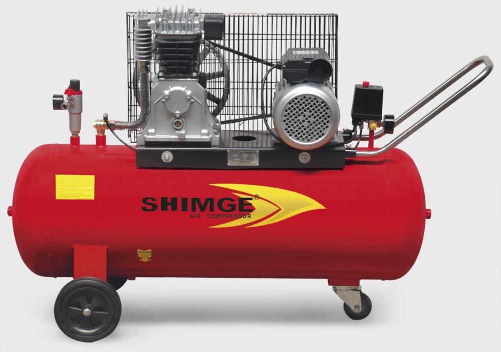 Portable Electric Air Compressor with Horizontal Tank