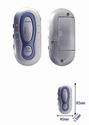 Portable FM Scan Radio Receiver