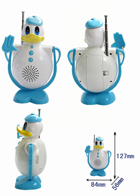 Duck-Shaped FM Scan Radio with Speaker