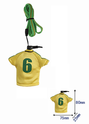FM Auto-Scan Mini Radio with Soccer Jersey Design