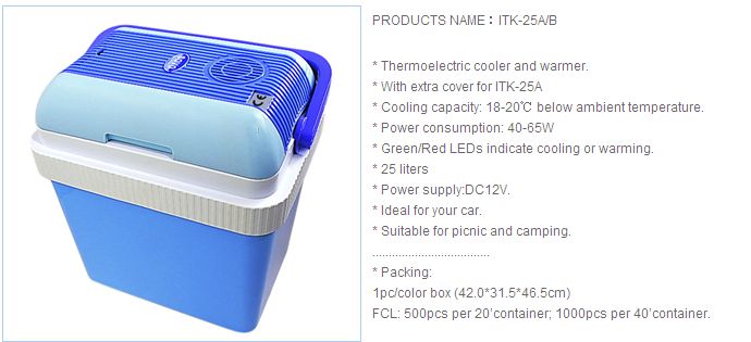 25-Liter Thermoelectric Cooler and Warmer