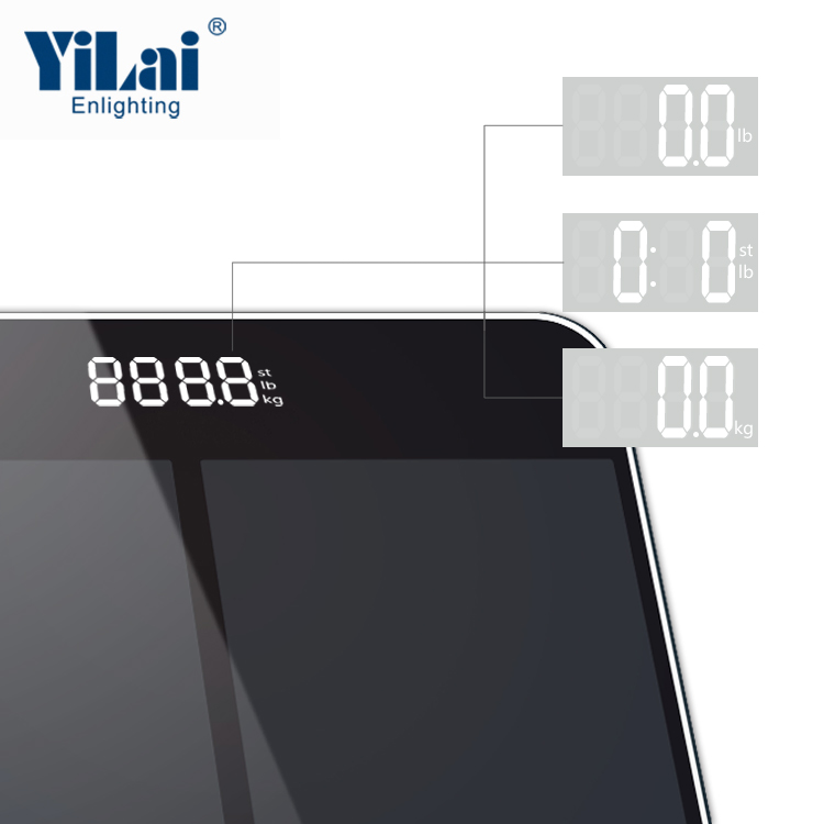 ITO glass 180 kg Bodyfat bmi body weight bathroom samrt bluetooth scale - Image 2