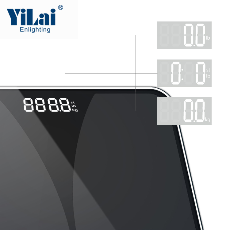 ITO glass Bodyfat bluetooth bmi body weight bathroom samrt scale app control - Image 2