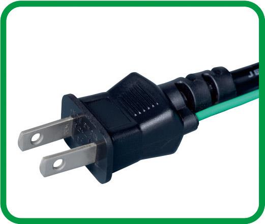 Two-Pole Japan Power Cord with PSE Approval