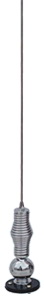 Chrome Communication Antenna with Spring Coil