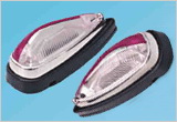 Teardrop Clearance Marker Light with Chrome Bezel