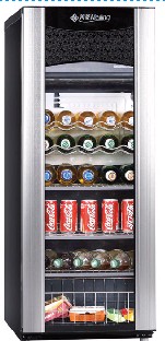 Glass Door Beverage Refrigerator