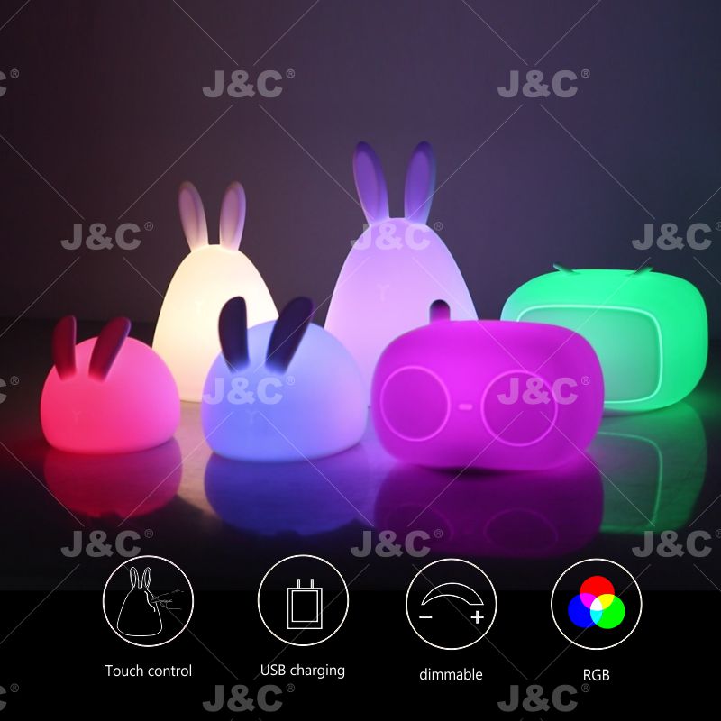 Silicone Nursery Night Light with Touch Sensor