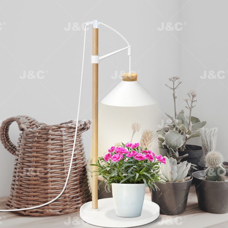 J&C MG-TG-002 grow light   Table lamp type  height adjustable  nordic design  wood&plastic material  suitable for pot plants  indoor light - Image 2