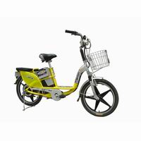 Step-Through Frame Electric Bicycle with Front Basket