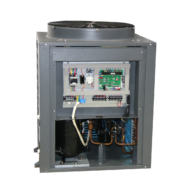 Heat pump control panel and internal components