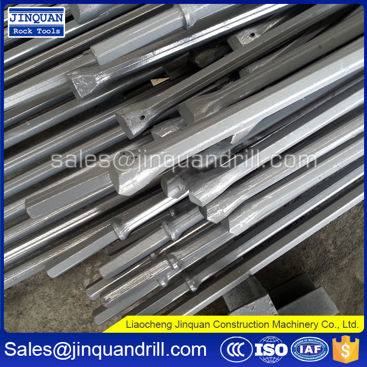 Jinquan mining drill tools,shank 22*108mm or 25*108mm tapered steel rods size - Image 3