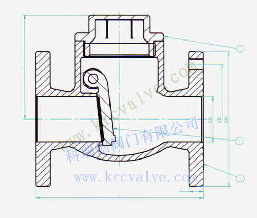 Marine Bronze Swing Check Valve