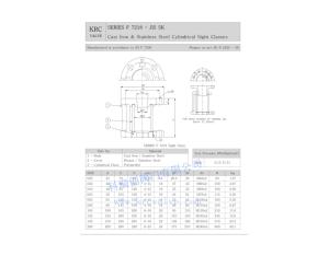 Cast Iron Cylindrical Sight Glass JIS F7218