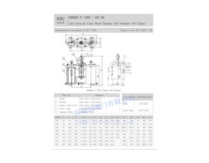 JIS MARINE CAST STEEL DUPLEX OIL STRAINER F7208 - Image 2