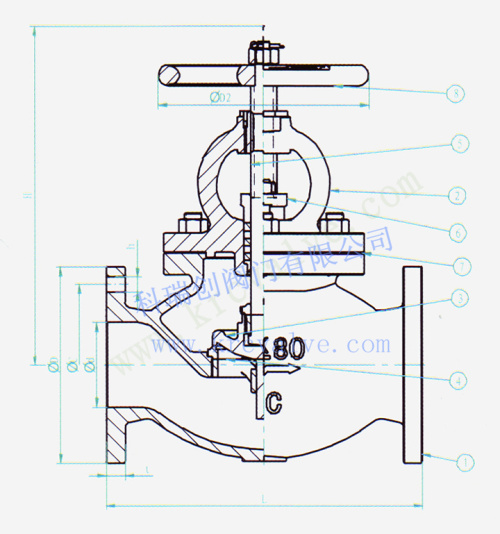 Marine Globe Valve JIS F7311 F7319 SC