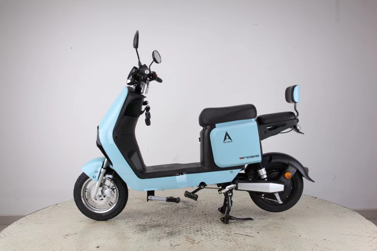 Electric Step-Through Scooter with Backrest