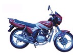 Red and Silver Step-Through Motorcycle for Commuting