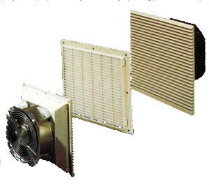 Panel Mount Axial Fan with Filter