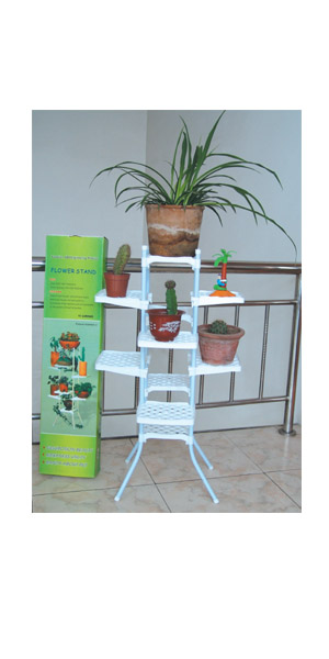 Multi-Tiered Plastic Plant Stand