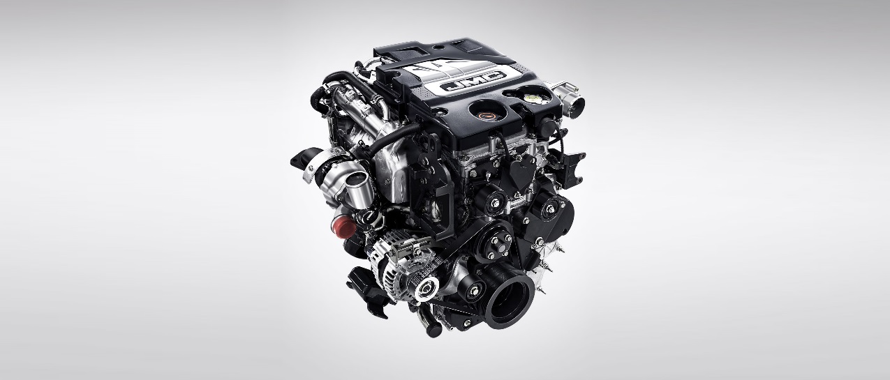 Close up of the 493 series engine block