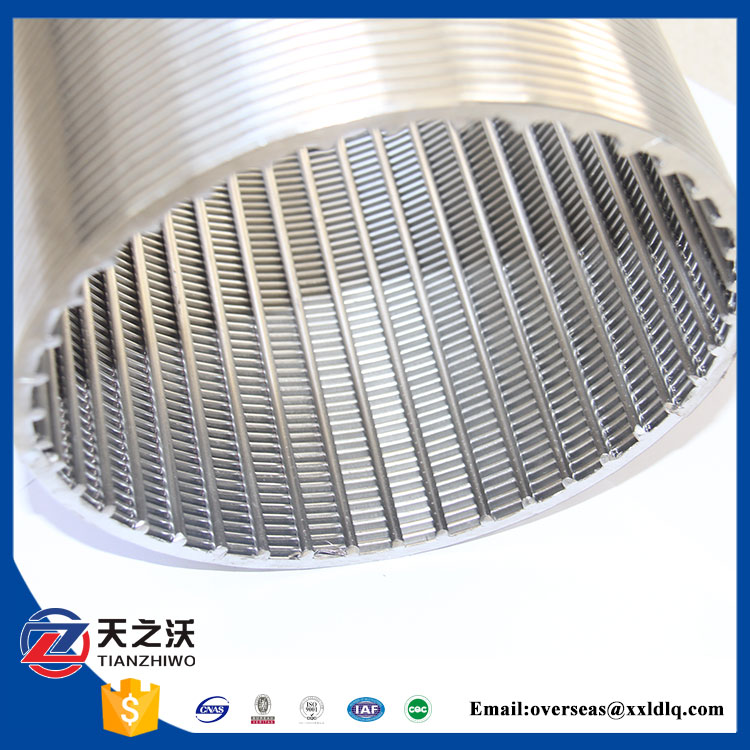 Wedge Wire Screen with Rod Support